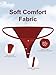 PNQUNZ Cotton G-String Thongs for Women 10 Pack – Seamless T-Back Panties, Low Rise Stretch Underwear for Ladies