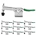 10 Pack Hold Down Toggle Clamps Latch 201B, Antislip Horizontal Quick Release Heavy Duty Hand Tool,500Lbs Holding Capacity,Green Toggle Clamps by SKYCY