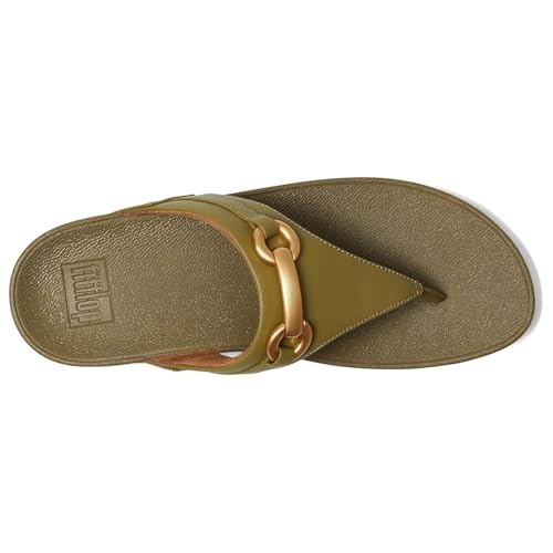 Image of FitFlop Lulu Chunky-Snaffle Leather Toe-Post Sandals