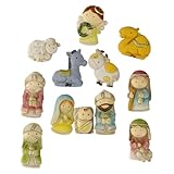  Holyart Ensemble Complet de crèche 12 Personnages 5 cm