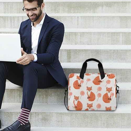 Funda para laptop bolso cruzado 15.6 pulg con asa y correa miniatura 3