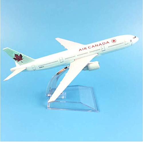 Image of 16Cm Air Canada Boeing 777 Airplane Model - Alloy Metal Diecast Aircraft Toy Plane Gift, Silver