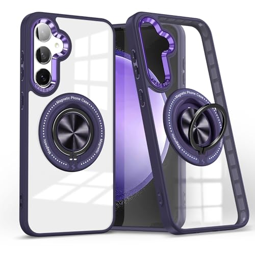 Coque Samsung A55 5G antichoc de qualité militaire avec anneau magnétique