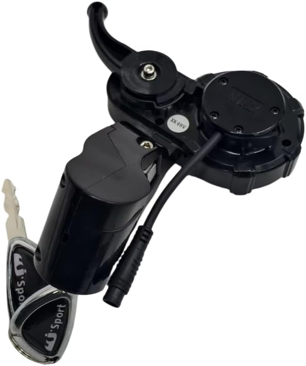 for NJAX-T LED Display Throttle Instrument for Zero 8 9 10 8X 10X 11X Electric Scooter, 48V LCD with Key