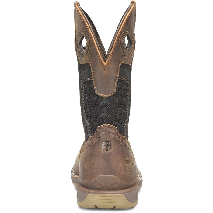 PHANTOM RIDER Zenon 11” Waterproof Wide Square Composite Toe Roper Boots for Men with Cumberland Cigar Leather Vamp and Textile & TPU Shaft4