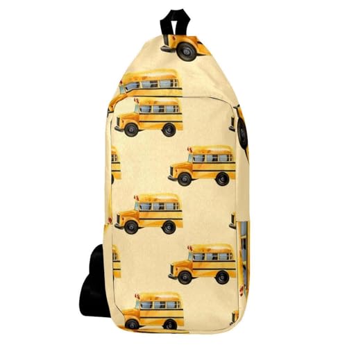Sac à dos à bandoulière motif voiture jaune pour vos sorties urbaines