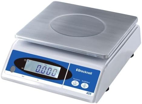 405 LCD Electronic Commercial Kitchen Bench Scales 6kg x 1g (12lb x 0.002lb) for Food Preparation and Portion Control Mains or Battery Powered