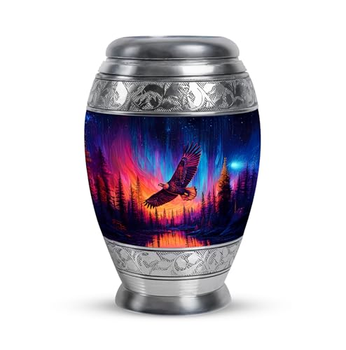 Image of Eagle Urn - Small Cremation Urn for Human Ashes Adult Female - Funeral Urns for Men - Decorative Urns for Male - 3 Inch