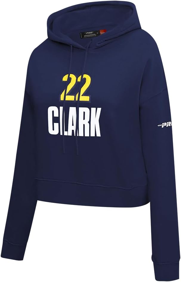 Pro Standard Womens WNBA Indiana Fever Classic Player Name And Number Cropped Pullover Hoodie - Image 3