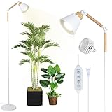HMVPL Grow Lights for Indoor Plants Full Spectrum, Plant Lights for Indoor Growing with 20W COB Grow Light Blub, 4/8/12H Timer, Standing Tall Grow Lamp for Middle Large Plants(75'', Height Adjustable)