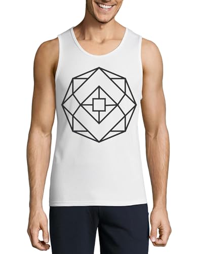 Camiseta sin mangas The Octagon en algodón puro con acabados de alta calidad para hombre