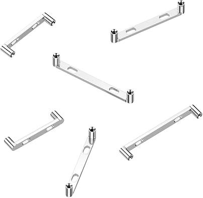 16G Staple Barbell Implant Grade Titanium Surface Piercing Jewelry Internally Threaded Flat Surface Barbell with 2 Holes Staple Surface Piercing Barbell 2mm Rise for 0.9mm Thread - Sold Each