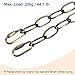 MECCANIXITY Pendant Light Fixture Chains, 3mm Thick 1m Long Chandelier Hanging Links with Chain Connectors, Bronze 1 Set