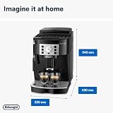 De'Longhi Magnifica S, Automatyczny Ekspres do Kawy Ziarnistej, do Zaparzania Espresso i Cappuccino, ECAM22.110.B, Czarny
