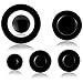 Upgraded Cooker Hat Set Oven Gas Hob Burner Crown Flame Cap Cover for Kitchen Fit For SABAF Stove Handles Lid Kit Quality Metal Stove knob （6 PCS）