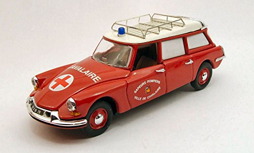 Scala 1:43 CITROEN ID 19 BREAK 1962 AMBULANZA POMPIERI 1:43 - Rio - Ambulanze - Die Cast - Modellino