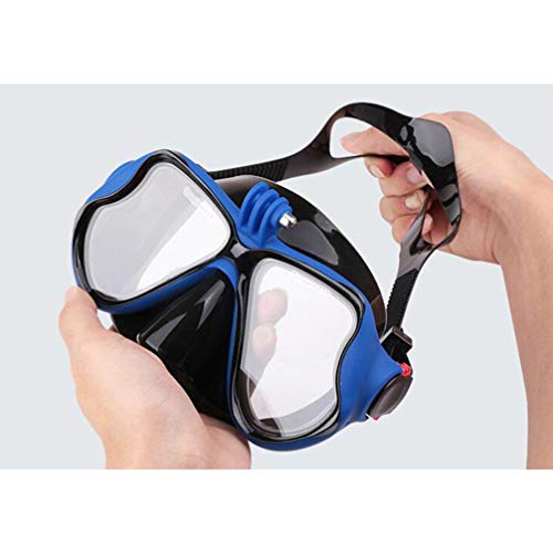 Conjunto de máscaras de snorkel Lioobo – Óculos panorâmicos antiembaçamento 180 e snorkel seco dobrá