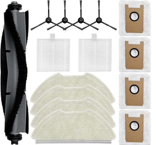 Acessórios de aspirador para robô de limpeza AIRROBO T20+, 1 escova principal, 4 escovas laterais, 4