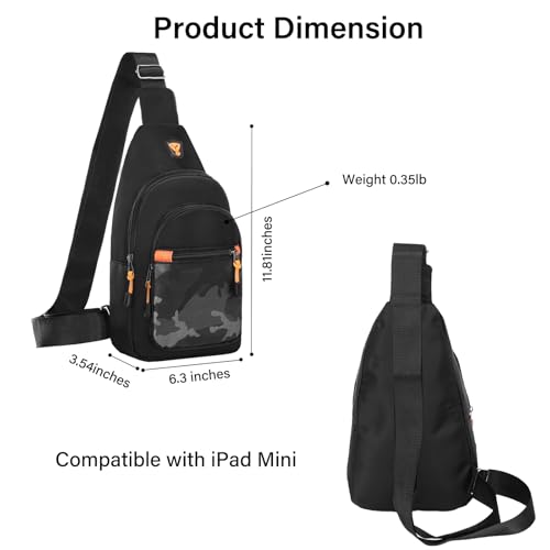 Morrales pequeños tipo sling crossbody negros livianos miniatura 3