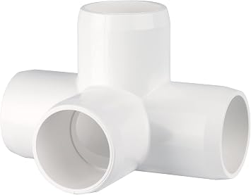 PVC- 4 way L/T - 1" Furniture Grade White
