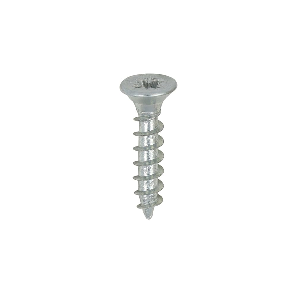 Timco Zinc Solo Chipboard & Woodscrews - Pz - Double Countersunk 3.0 X 15 - Box Of 200