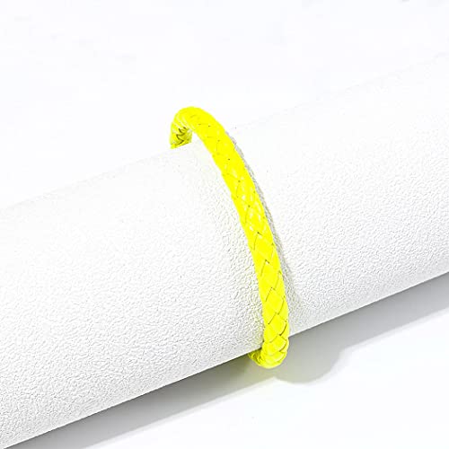 Branets - Bracciale da uomo in vera pelle, con