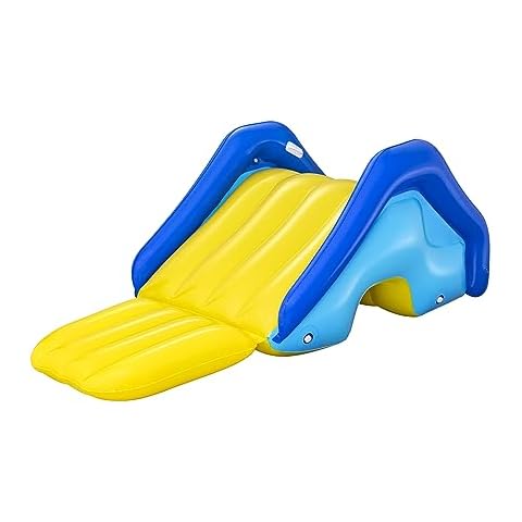 Bestway H2OGO! Giant Inflatable Outdoor Swimming Pool Water Slide with Built-In Sprinkler, Large Platform, and 4 Water Chambers for Stability Cover