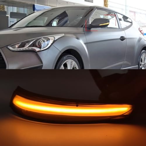 Intermitente dinámico con parpadeo secuencial para Veloster y Elantra 2011-2015 6