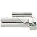 Hotel Sheets Direct 4 Piece Bed Sheet Set Queen Size, 100% Viscose Derived from Bamboo Sheets Set with 2 Pillowcases, Cooling & Breathable Luxury Bedding, Moisture-Wicking & Silky Soft, Light Gray -  HSD_BMB_QUEEN_LIGHT_GREY