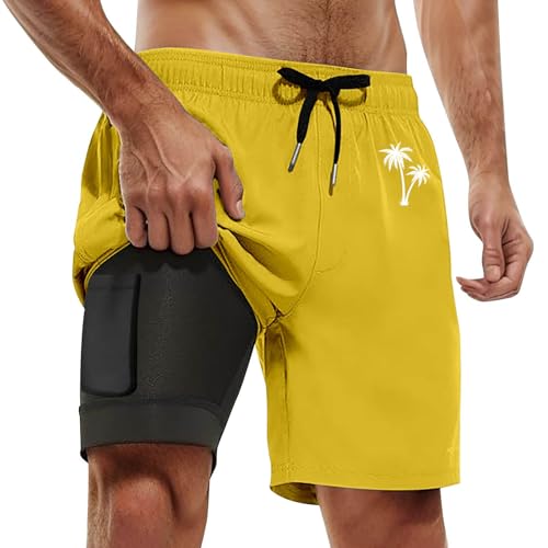 Bermuda de bain homme blanc anti transpiration à séchage ultra rapide