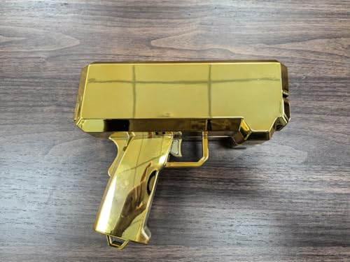Gusil Make it Rain Gold Gun for Movies That Look Real,Handheld Spary Gun for Game Movies Party Supplies
