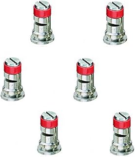Pack of 6 - TeeJet Stainless Steel Wide Angle Spray Tips Rated 0.4 GPM @ 40 PSI Farmer Bob's Parts TF-VS2
