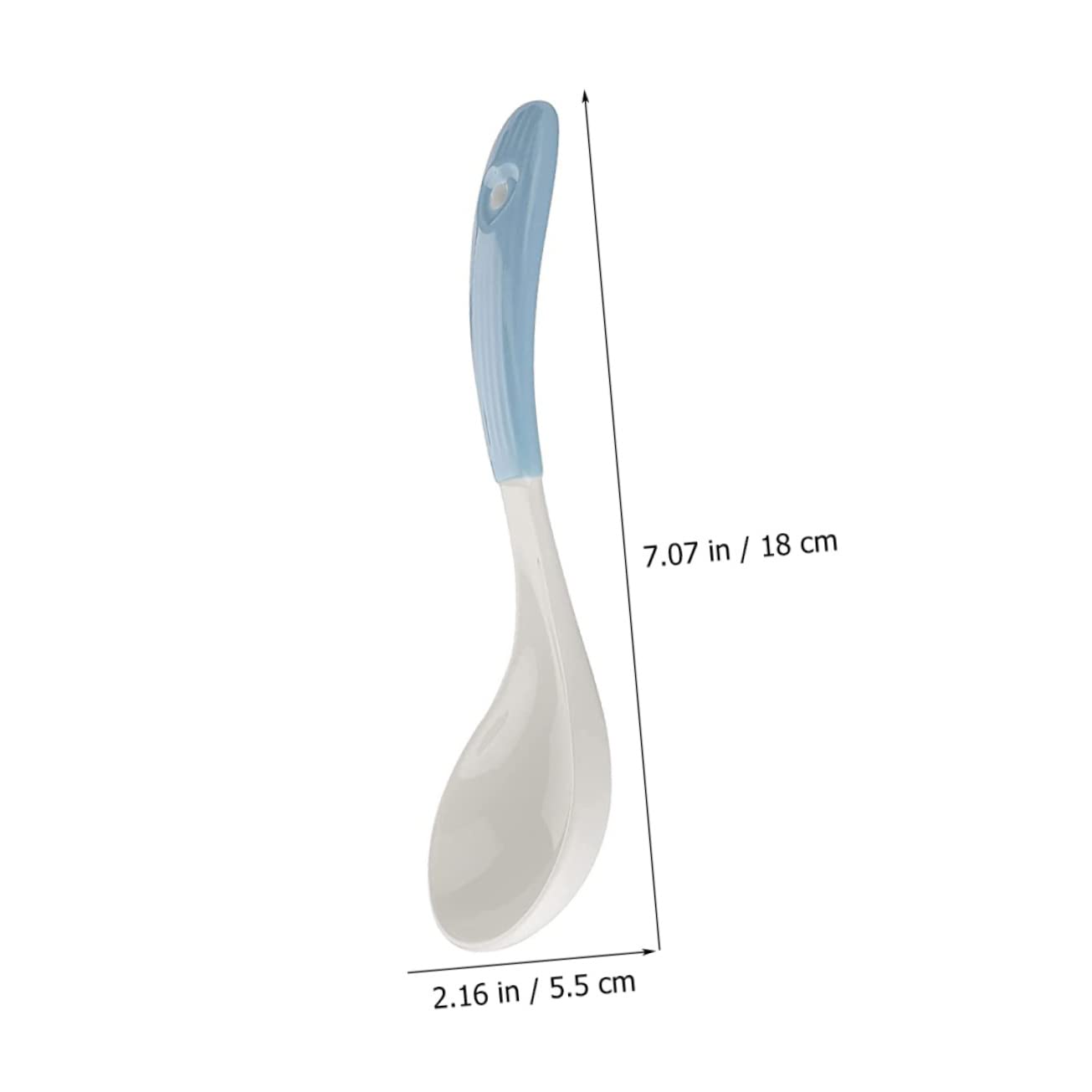 VALICLUD 6piezas Cucharas Soperas De Cerámica Para Cocina Portátiles y Reutilizables Para Gachas De Avena y Sopas El Hogar