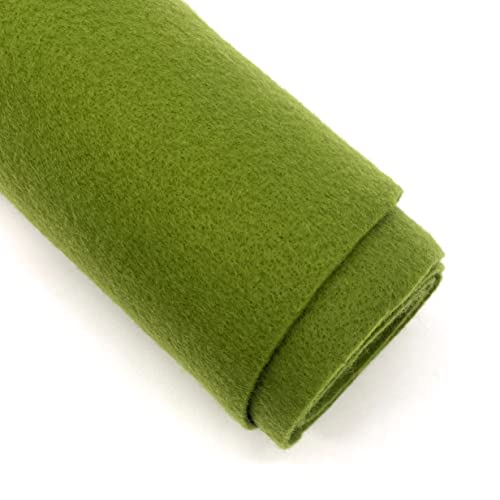 Ice Fabrics Craft Felt Fabric by The Yard - 72" Wide & 1.6mm Thick Acrylic Felt - Soft and Durable Olive Fabric for DIY Arts & Crafts, Decorations and More - 20 Yards Olive