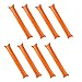 20/40/50 PCS Thicken Thunder Sticks Bam Bam Cheerleading Plastic Clap Hands Outfit Inflatable Noisemakers Cheering Sticks for Cheering Basketball Football Party Sport Team Spirit (Orange, 20 PCS)
