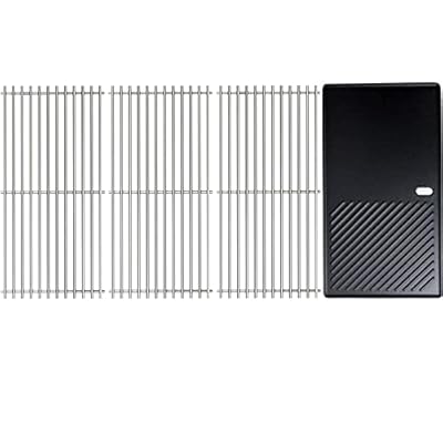 Uniflasy Cooking Grid Grates and Griddle for Charbroil 463230515 463240115 463239915 463226515 463436215 466235816 for Char-Broil 5 6 Burner Gas Grill