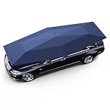 Tente de voiture semi-automatique, auvent pliable portable, abri de voiture mobile extérieur, housse évolutive antivol étanche pour véhicules