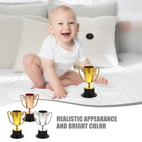 Kisangel Copos De Troféu De Prêmio Com Base De Plástico 6 Peças Mini Copos De Troféus Show De Talent