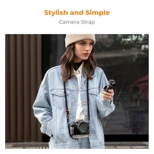 K&F CONCEPT Kameragurt Kamera Schultergurt Camera Strap Kamera Tragegurt geeignet für DSLR SLR oder spiegellosen Kameras (Schwarz)