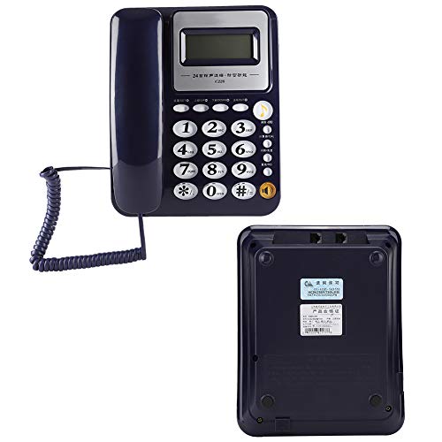 Telefone de escritório, código local de 5 dígitos, material ABS para empresas (azul)