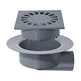 Color: Gris Riuvert a-29 - Sumidero caldera a-29 pvc salida horizontal 110 25x25