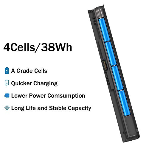 Taupo Ki04 K104 800049-001 Laptop Battery For Hp Kio4 800009-421 800010-421 Tpn-Q158 Tpn-Q159 Hstnn-Db6T Hstnn-Lb6R, 17-G121Wm 14-Ab006Tu 15-An050Nr [4 Cells/14.8V, 2600Mah/38Wh] #TOP3