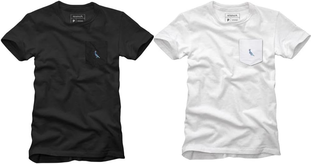 Kit 2 Camisetas Bolso Cb Pica-pau Xadrez Reserva Pai Kit 2 Camisetas Bolso Cb Pica-pau Xadrez Reserva Pai