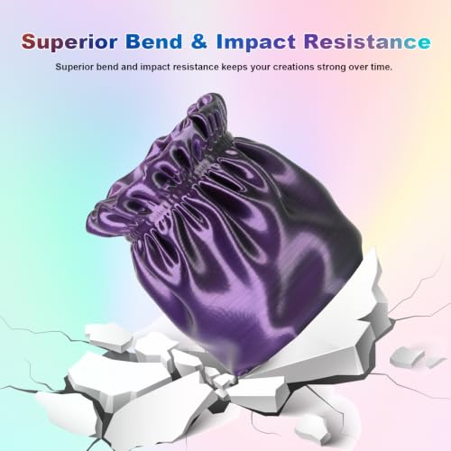 Image of iSANMATE Silk Blue Pink PLA Filament 1.75mm 1kg for FDM 3D Printer | Compatible with Bambu Lab 3D Printers & AMS, Shiny Surface, Easy Printing for Beginner, Upgraded Toughness & Clog-Free