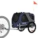 DOGGYHUT® MEDIUM Fahrrad Hundeanhänger für Hunde bis 23 kg Fahrradanhänger Klappbar (BLAU)