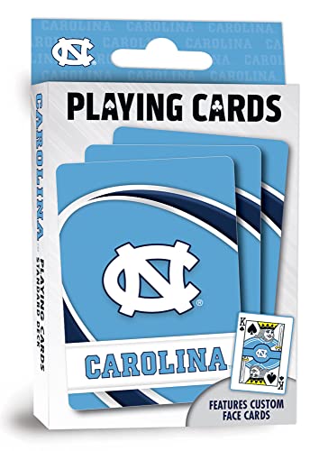 Image of MasterPieces Family Games - NCAA UNC Tar Heels Playing Cards - Officially Licensed Playing Card Deck for Adults, Kids, and Family