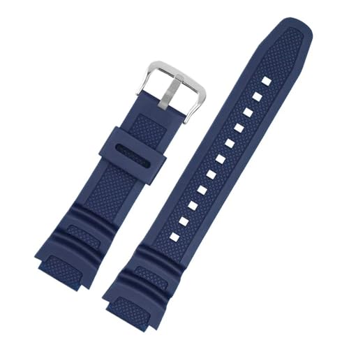 [[ł] Casio AE-1200WH AQ-S810W MRW-200H W218H SGW-300/400 Ή o[Xgbv Casio AE-1000W Ή vANZT[oh 18mm(Blue silver)