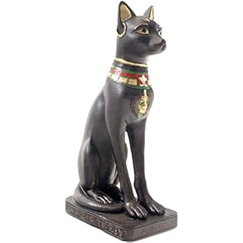 Statuette Bastet Chatte Egypte Noire Modele A Statue Cm Noir Amazon Fr Cuisine Maison