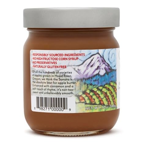 Miniatura 3 de Oregon Growers Mantequilla de manzana, mantequilla de manzana sin azúcar, manzanas de Oregón, mantequilla de manzana sin azúcar añadido, mantequilla