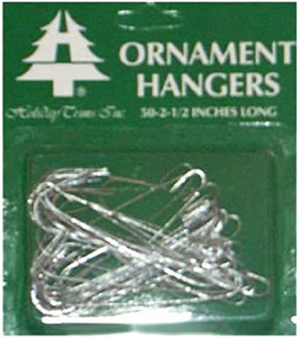 Holiday Trim 3925000 50 Count Ornament Hook, Silver